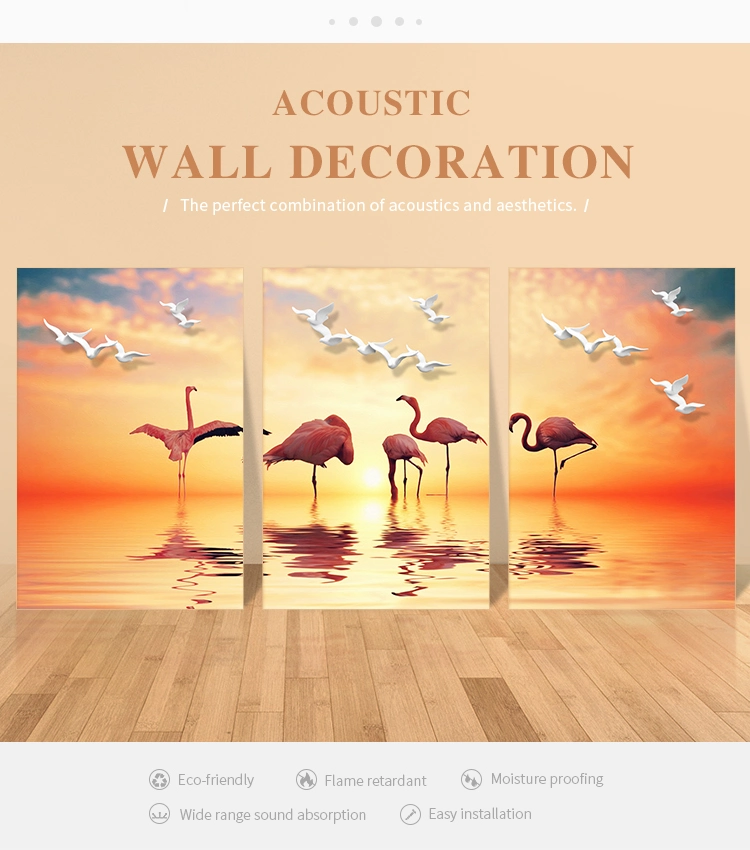 Hot Sale Living Room Decoration Wall Painting Noise Absorbing Fabric Panel