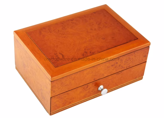 Упаковка для ювелирных изделий из глянцевого лакированного дерева из палисандра, подарочная коробка/футляр